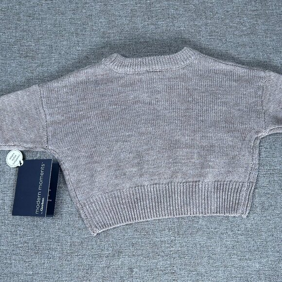 Modern Moments by Gerber 2pc Set Knit Sweater Pants Baby Girl 0-3 mos Brown NWT - Picture 7 of 10